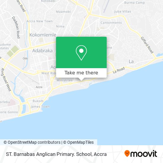 ST. Barnabas Anglican Primary. School map
