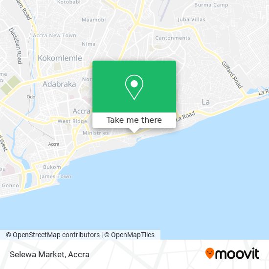Selewa Market map