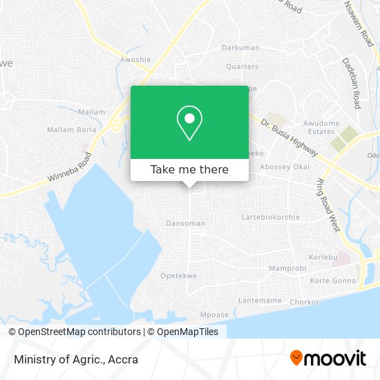 Ministry of Agric. map