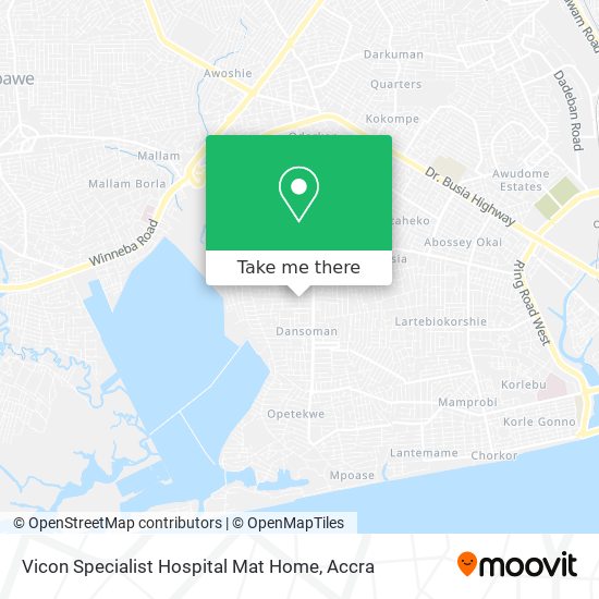 Vicon Specialist Hospital Mat Home map