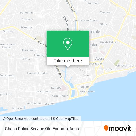 Ghana Police Service-Old Fadama map