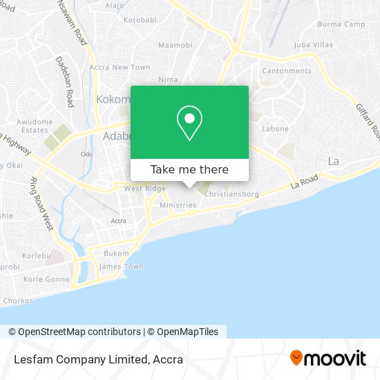 Lesfam Company Limited map