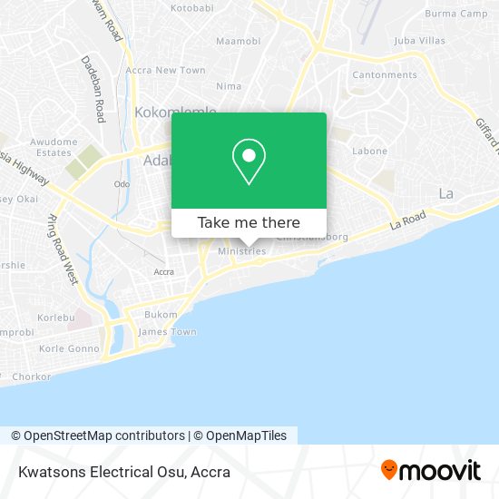 Kwatsons Electrical Osu map