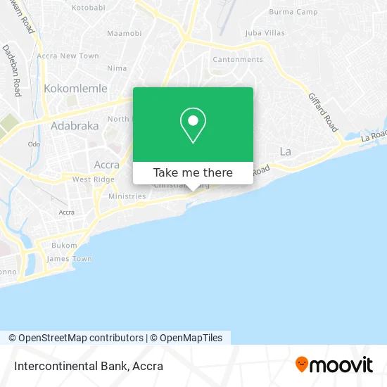Intercontinental Bank map