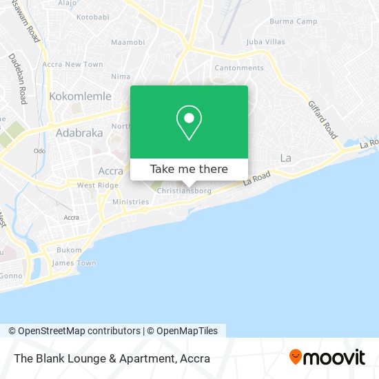 The Blank Lounge & Apartment map