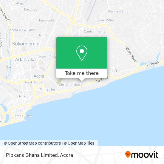 Pipkans Ghana Limited map