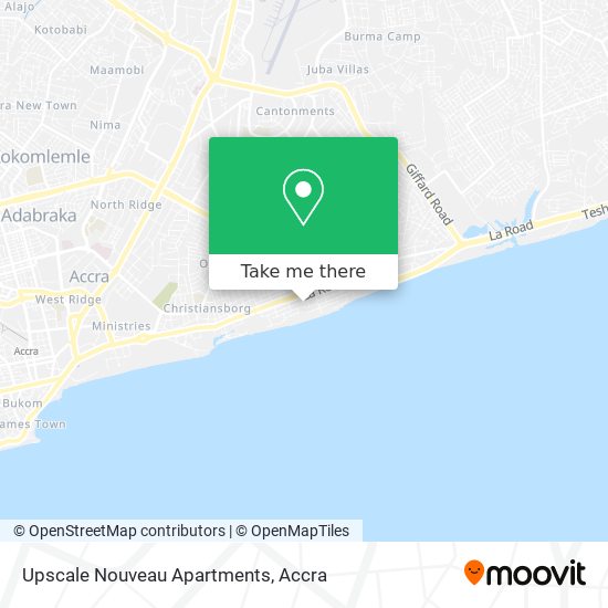 Upscale Nouveau Apartments map
