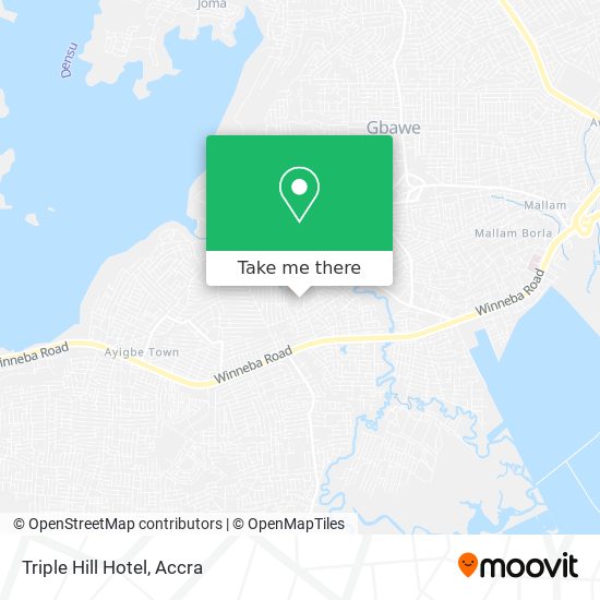 Triple Hill Hotel map