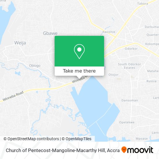 Church of Pentecost-Mangoline-Macarthy Hill map