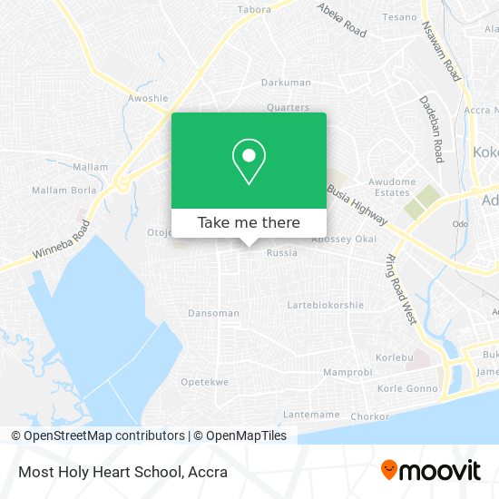 Most Holy Heart School map