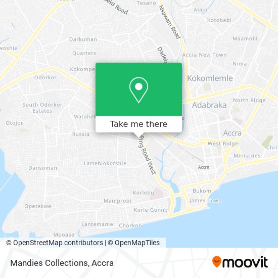 Mandies Collections map