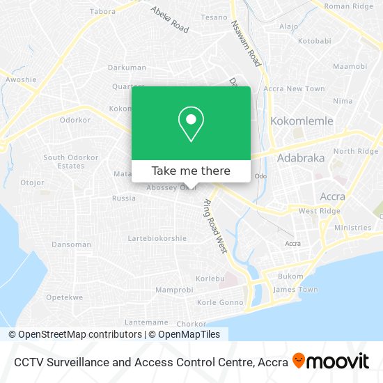 CCTV Surveillance and Access Control Centre map