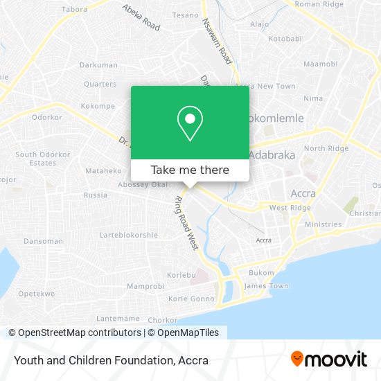 Youth and Children Foundation map