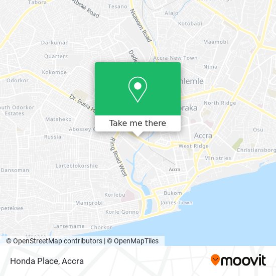 Honda Place map