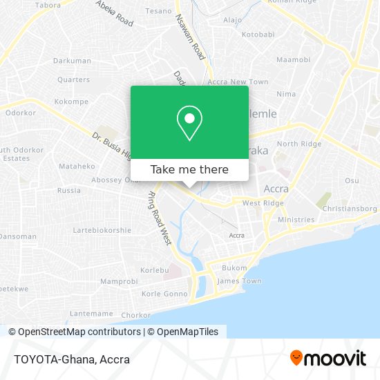 TOYOTA-Ghana map