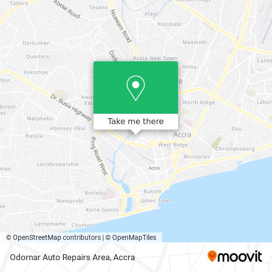 Odornar Auto Repairs Area map