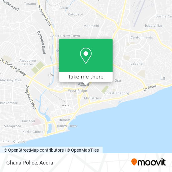 Ghana Police map