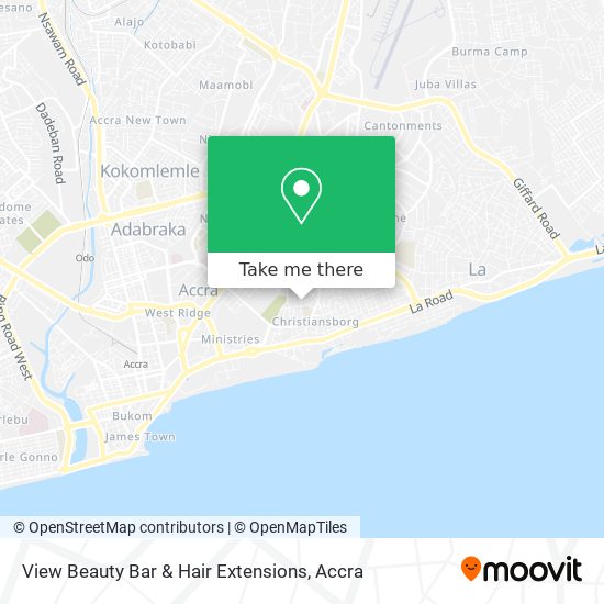 View Beauty Bar & Hair Extensions map