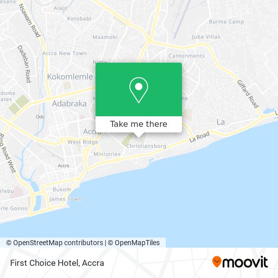 First Choice Hotel map