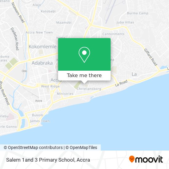 Salem 1and 3 Primary School map