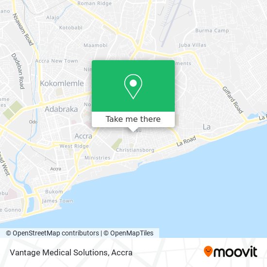 Vantage Medical Solutions map