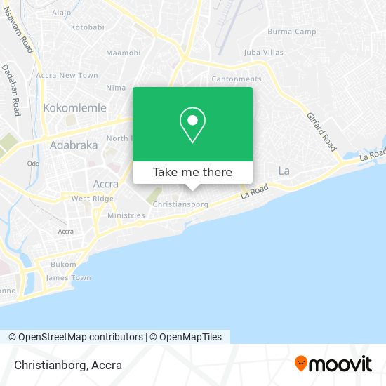 Christianborg map
