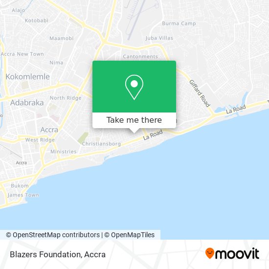 Blazers Foundation map