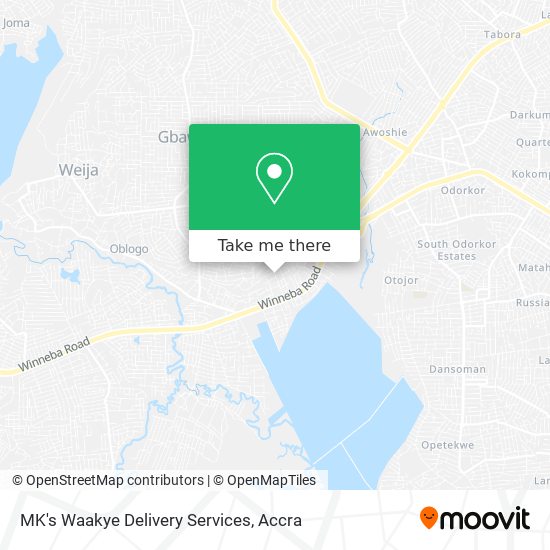 MK's Waakye Delivery Services map