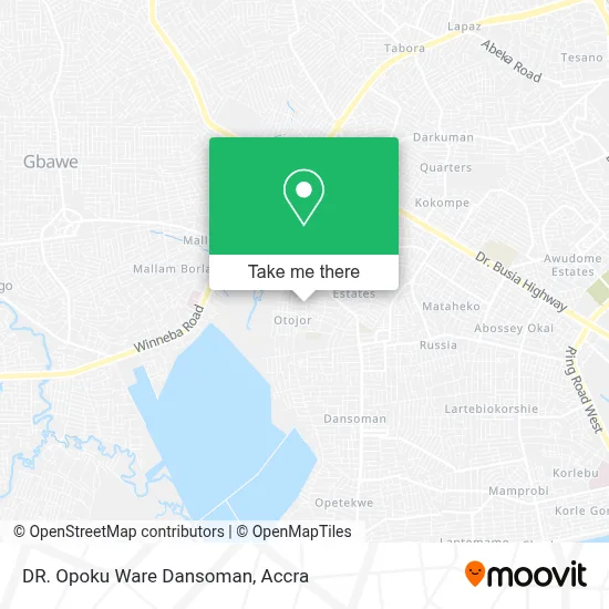 DR. Opoku Ware Dansoman map