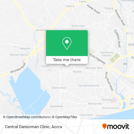 Central Dansoman Clinic map