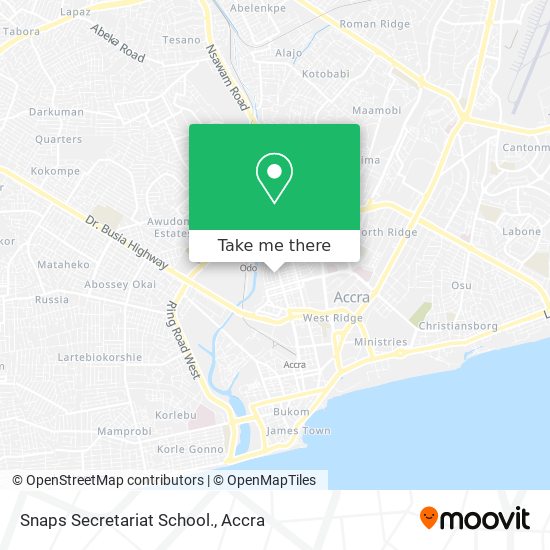 Snaps Secretariat School. map