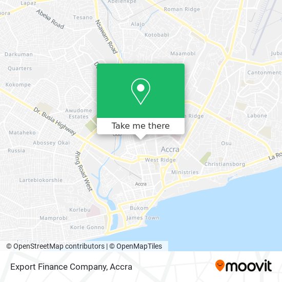 Export Finance Company map