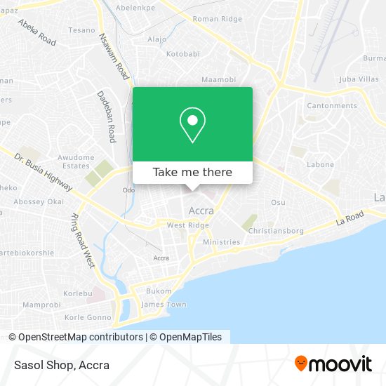 Sasol Shop map
