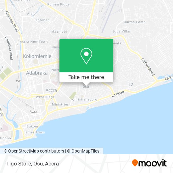 Tigo Store, Osu map