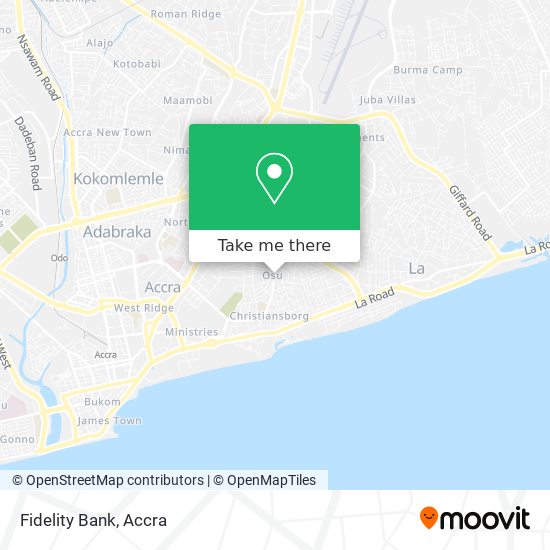 Fidelity Bank map