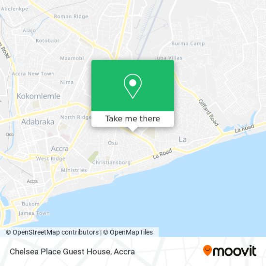 Chelsea Place Guest House map