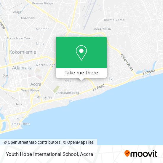 Youth Hope International School map