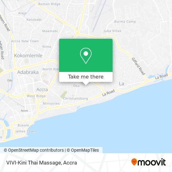 VIVI-Kini Thai Massage map