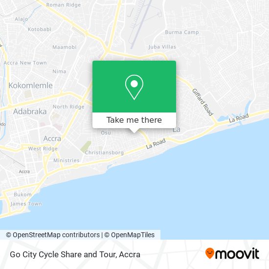 Go City Cycle Share and Tour map