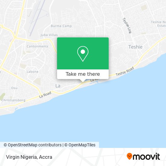 Virgin Nigeria map