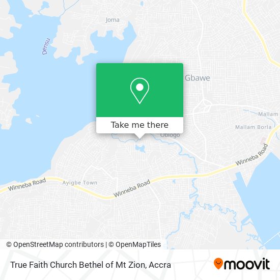 True Faith Church Bethel of Mt Zion map