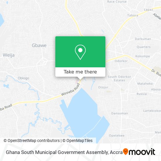 Ghana South Municipal Government Assembly map