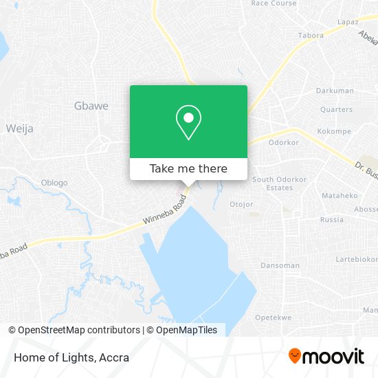 Home of Lights map