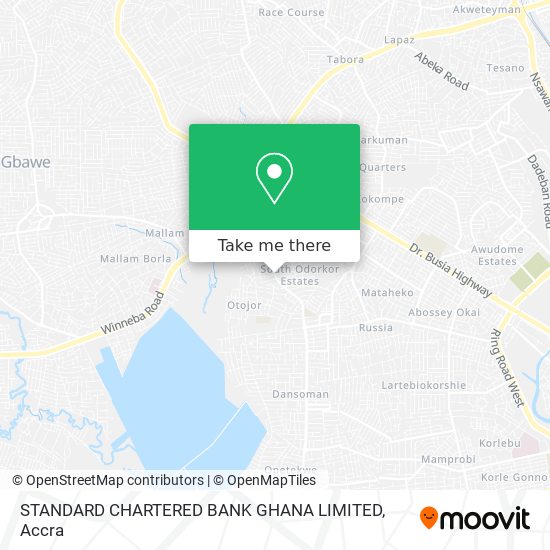 STANDARD CHARTERED BANK GHANA LIMITED map