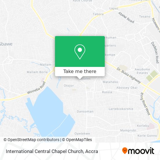 International Central Chapel Church map