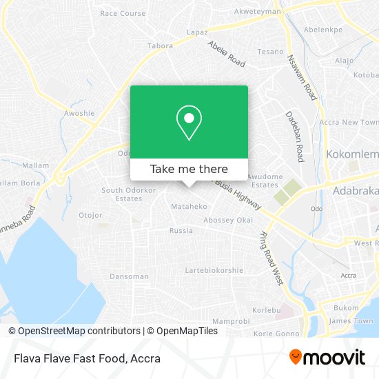 Flava Flave Fast Food map