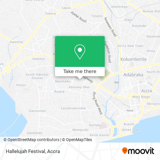 Hallelujah Festival map