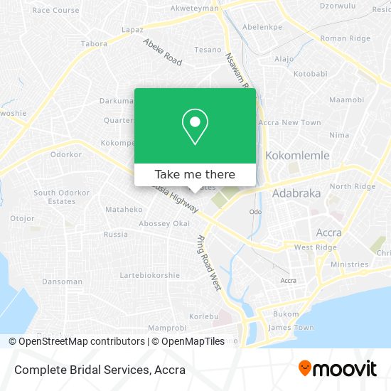 Complete Bridal Services map