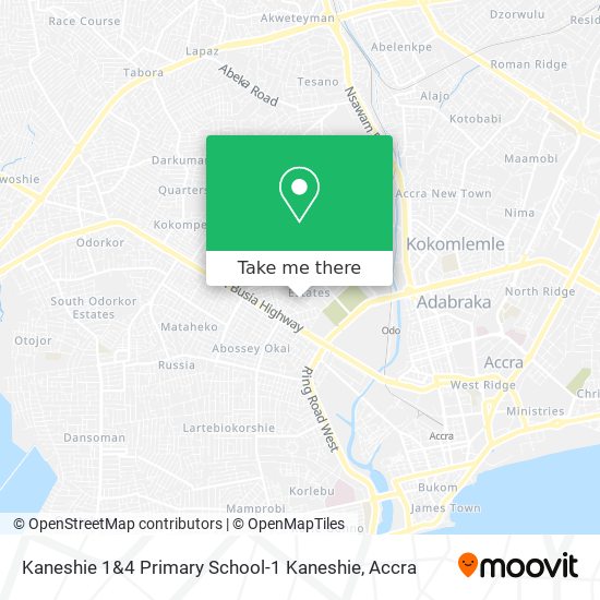 Kaneshie 1&4 Primary School-1 Kaneshie map