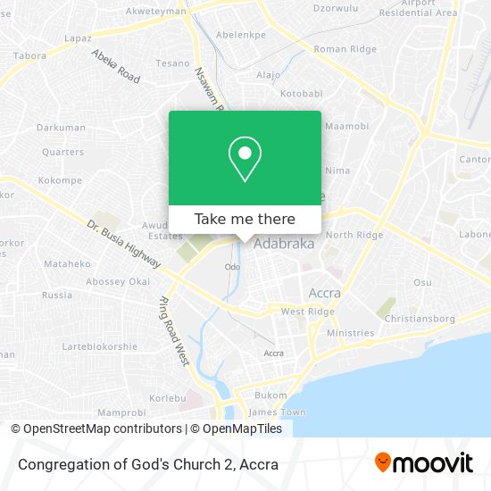 Congregation of God's Church 2 map